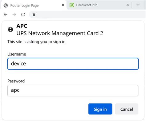 apc smart ups network management card default password|APC Smart-UPS default password.